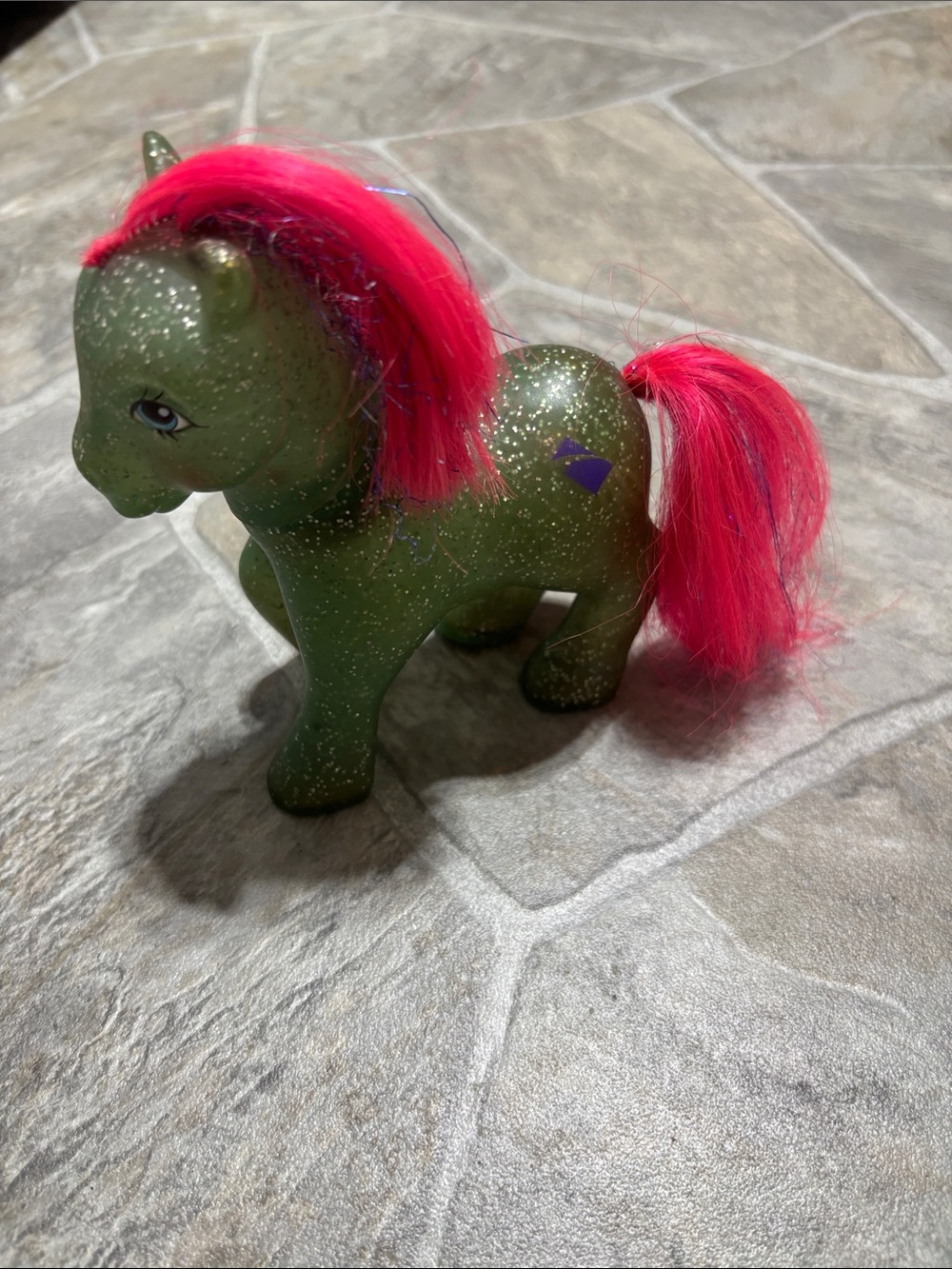 Vintage G1 My Little Pony Sparkle Rocket Glitter Horse figurine 1985 80’s MLP